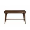 Alpine Furniture Flynn Large Desk in Walnut - Front - Alpine Furniture Flynn Large Desk in Walnut - Front