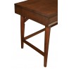 Alpine Furniture Flynn Large Desk in Walnut - Leg Close-up