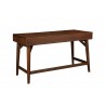 Alpine Furniture Flynn Large Desk in Walnut - Back Angled
