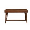 Alpine Furniture Flynn Large Desk in Walnut - Back View