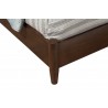 Alpine Furniture Flynn California King Panel Bed in Walnut - Leg Close-up
