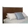 Flynn Full Size Panel Bed in Walnut - Headboard  Angled View - Flynn Full Size Panel Bed in Walnut - Headboard  Angled View