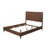 Flynn Full Size Panel Bed in Walnut - Angled with Cushion
