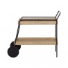 Sunpan Spruce Bar Cart - SIde Angle