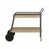 Sunpan Spruce Bar Cart - SIde Angle - Sunpan Spruce Bar Cart - SIde Angle