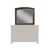 Alpine Furniture Baker Mirror in Mahogany - Front - Alpine Furniture Baker Mirror in Mahogany - Front