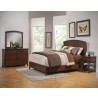 Alpine Furniture Baker California King Panel Bed in Mahogany - Lifestyle