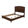 Alpine Furniture Baker Queen Panel Bed in Mahogany - Angled without Cushion