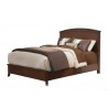 Alpine Furniture Baker Queen Panel Bed in Mahogany - Angled