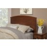 Alpine Furniture Baker California King Panel Bed in Mahogany - Lifestyle and Angled