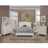 Alpine Furniture Baker Queen Panel Bed in White - Lifestyle