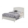 Alpine Furniture Baker Queen Panel Bed in White - Angled