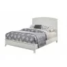 Alpine Furniture Baker Queen Panel Bed in White - Angled - Alpine Furniture Baker Queen Panel Bed in White - Angled