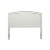 Alpine Furniture Baker California King Panel Bed in White - Headboard