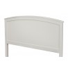Alpine Furniture Baker California King Panel Bed in White - Headboard Angled