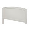 Alpine Furniture Baker Queen Panel Bed in White - Headboard Angled