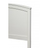 Alpine Furniture Baker Queen Panel Bed in White - Headboard Close-up