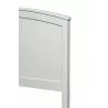 Alpine Furniture Baker California King Headboard Only In White - Headboard Side Close-up - Alpine Furniture Baker California King Headboard Only In White - Headboard Side Close-up