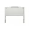 Alpine Furniture Baker California King Headboard Only In White - Angled View - Alpine Furniture Baker California King Headboard Only In White - Angled View