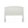 Alpine Furniture Baker California King Headboard Only In White - Angled View