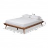 Baxton Studio Karine Wood Platform Bed Frame - King