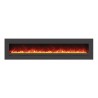 Amantii Wall Mount / Flush Mount - 88" Electric Fireplace with a Steel Surround and Glass Media 