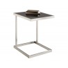 SUNPAN Nicola End Table, Frontview with Decor