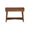 Alpine Furniture Flynn Console Table, Acorn - Front Angle