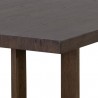 Sunpan Disera Dining Table 96'' in Dark Brown - Closeup Top Angle