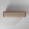 Alpine Furniture Flynn Bench in Acorn/White - Top View