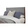 Flynn California King Panel Bed in Acorn/Grey - Headboard Angled - Flynn California King Panel Bed in Acorn/Grey - Headboard Angled