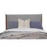 Alpine Furniture Flynn Queen Panel Bed in Acorn/Grey - Headboard