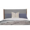 Alpine Furniture Flynn Full Size Panel Bed in Acorn/Grey - Headboard Front