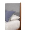 Alpine Furniture Flynn Queen Panel Bed in Acorn/Grey - Headboard Close-up