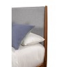 Alpine Furniture Flynn Full Size Panel Bed in Acorn/Grey - Headboard Close-up