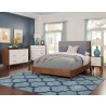 Alpine Furniture Flynn Queen Panel Bed in Acorn/Grey - Lifestyle