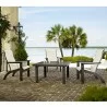 Telescope Casual 42" Square Marine Grade Polymer Table Top Only With Umbrella Hole - Telescope Casual 42" Square Marine Grade Polymer Table Top Only With Umbrella Hole