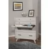 Alpine Furniture Flynn Mid Century Modern 4 Drawer Multifunction Chest w/Pull Out Tray, Grey - Lifestyle - Alpine Furniture Flynn Mid Century Modern 4 Drawer Multifunction Chest w/Pull Out Tray, Grey - Lifestyle