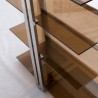 Bellini Modern Living Carraway Tall Display Unit, Closeup Angle