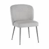 Sunpan Ivana Dining Chair in Soho Grey - Front Side Angle - Sunpan Ivana Dining Chair in Soho Grey - Front Side Angle