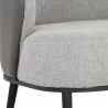 Sunpan Nairobi Lounge Chair Belfast Heather Grey / Bravo Ash - Base Closeup Angle - Sunpan Nairobi Lounge Chair Belfast Heather Grey / Bravo Ash - Base Closeup Angle