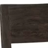 Sunpan Francis Dining Chair in Dark Brown-Linoso Light Grey - Closeup Top Angle - Sunpan Francis Dining Chair in Dark Brown-Linoso Light Grey - Closeup Top Angle