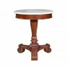Anderson Teak Bella Side Table w/ Marble Top 3 - Anderson Teak Bella Side Table w/ Marble Top 3