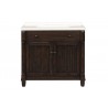 Crawford and Burke Almada 37" Dark Brown Single Bathroom Vanity, Front Angle