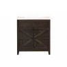 Crawford and Burke Cartaxo 31" Dark Brown Bathroom Vanity, Front View - Crawford and Burke Cartaxo 31" Dark Brown Bathroom Vanity, Front View