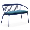Woodard Windsor Bench with Cushion - Angled