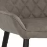 Sunpan Iryne Dining Chair in Bounce Smoke - Set of Two - Seat Closeup Angle - Sunpan Iryne Dining Chair in Bounce Smoke - Set of Two - Seat Closeup Angle