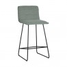 Sunpan Jovanah Counter Stool in Aosta Jade - Set of Two - Front Side Angle
