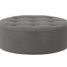 Sunpan Nilda Ottoman Vintage Charcoal Leather - Front Angle - Sunpan Nilda Ottoman Vintage Charcoal Leather - Front Angle