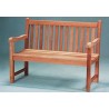 Anderson Teak Classic 2-Seater Bench - Angled